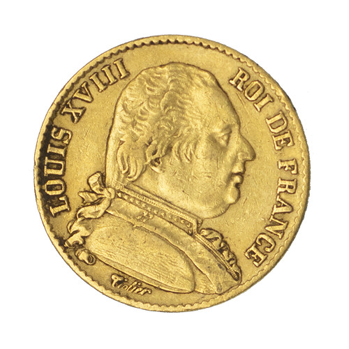 Louis xviii francs - francs, 1814