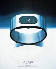 Publicité Advertising 098  1999   montre Gucci
