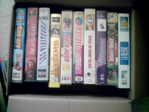 Lot cassettes vidéos vhs - cassettes,