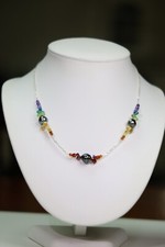 collier argent en perles