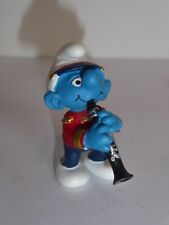 PVC - Figurine SCHTROUMPFS  - Schleich - Musicien avec clarinette (C425)