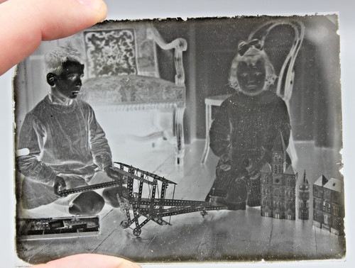 Ancienne plaque photo verre - plaque,