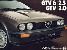 Catalogue Brochure Alfa Romeo GTV 2.0 / GTV6 01/1981 Pays Bas Nederland