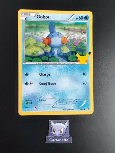 Carte pokémon gobou 25 - carte, 19/25