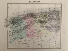 CARTE ANCIENNE - L'ALGERIE ET