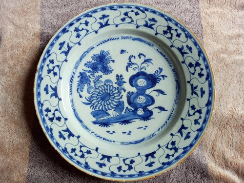 Plat chine bleu - plat,