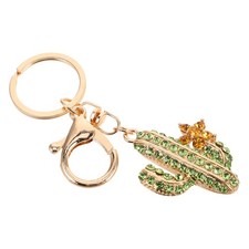  Porte-clés cactus en strass