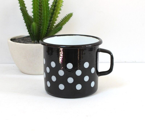 Mug tôle émaillée - tôle, noire