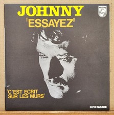 D -Johnny Hallyday Essayez 45T Fra 1970 JAT. Disque NEUF, pochette & Vinyle (M-)