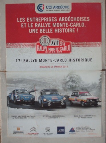 Affiche rallye monte - rallye, carlo