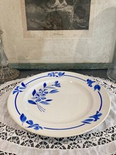 Ancien plat rond HBCM Creil et