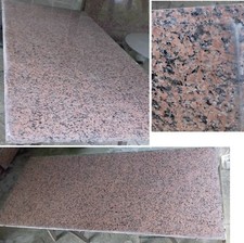 Plateau pierre, table granit rose de clarté (200 x 90 x 2 cm)