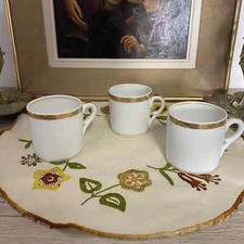 3 TASSES A CAFE PORCELAINE DE