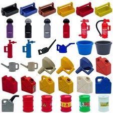 Playmobil boîtes bidons pots