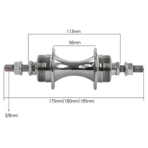 Fer acier 1pc trou vélo - acier,