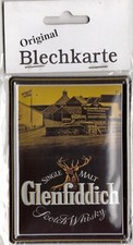 plaque metal 11x8 cm - SCOTCH WHISKY GLENFIDDICH