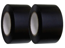 RUBAN ADHESIF ISOLANT ELECTRIQUE NOIR LARGE 2 ROULEAUX