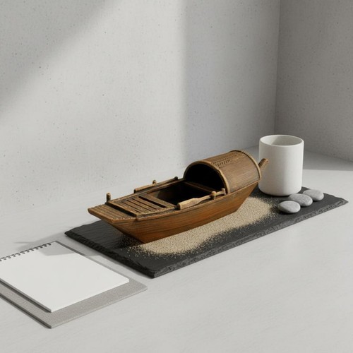 Bateau miniature flottant - miniature,