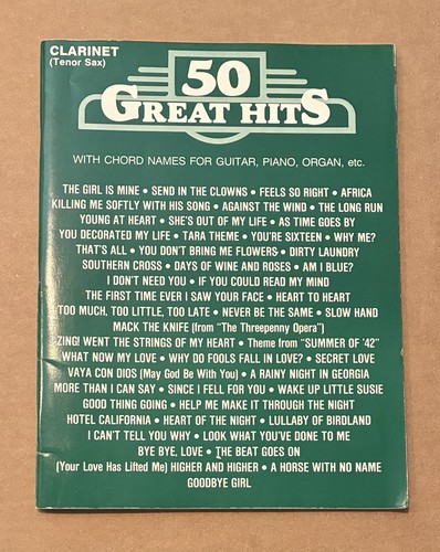 Great hits clarinet or - hits,