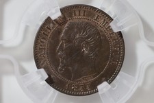 Deux Centimes Napoléon III tête nue 1853 BB(Strasbourg)  Bronze Etat Fdc Geni