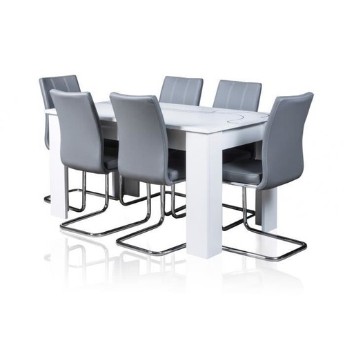 Table blanche extensible lino - table,