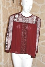Chemisier bordeaux neuf taille