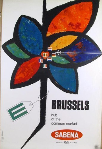 Affiche voyage bruxelles - de, voyage,