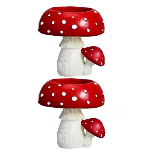 Lot bougeoirs champignons - lot, de
