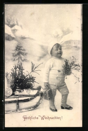 Enfant avec boule neige - boule, de