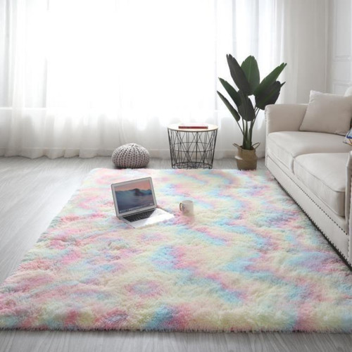 Tapis salon shaggy rainbow - salon,