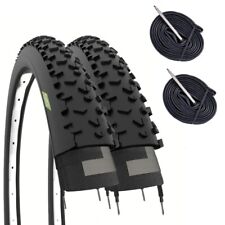 2 PNEUS 27.5 X 2.25 + CHAMBRES À AIR TASSELLÉES GOMMES VTT VÉLO DE MONTAGNE 27
