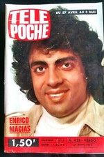 ►Télé Poche 24/04/1974; Roman-Photos avec Jean Claude Bouttier/ Enrico Macias