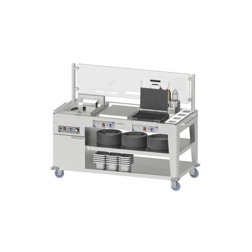 Chariot multi snack inox