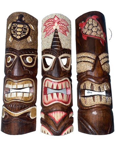 Set tiki mask - 3,