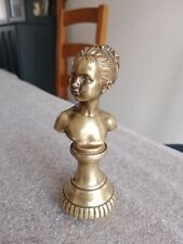 RARE Buste de Louise Brongniart . Signe Houdon. Bronze 