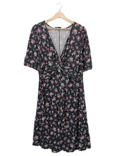 BODYFLIRT Robe portefeuille Dames Robe T EU 44 noir-rose style décontracté