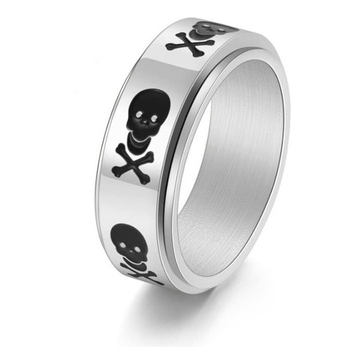 Bague skull anti - , stress