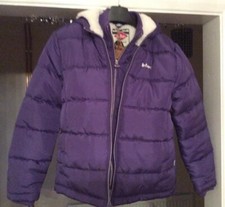 VESTE MATELASSÉE DOUBLÉE POLAIRE VIOLETTE LEE COOPER 11-12 ANS NEUVE AVEC ETIQUETTES