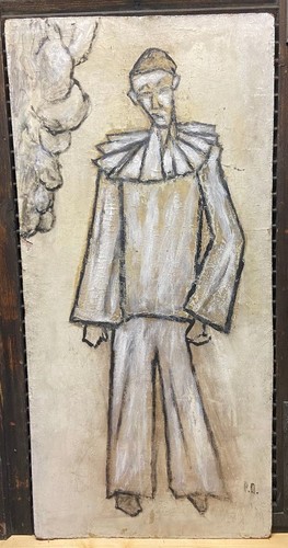 Ancienne peinture sur panneau - sur,