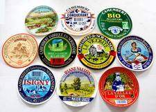 LOT 10 ETIQUETTE BOITE FROMAGE