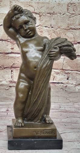 Bronze sculpture jeune - bronze, garçon