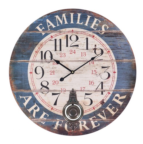 Horloge murale ronde - ronde, À