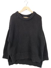 ZARA KNIT Pull en crochet Dames Pull T EU 40 noir style décontracté