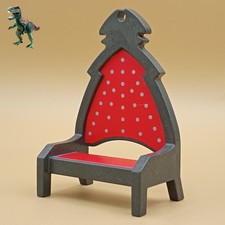 Playmobil trône-château du dragon rouge-roi-cour royale-chaise-vikings-médiéval