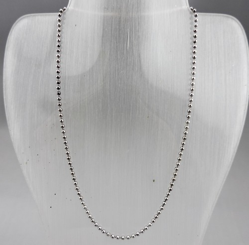 Collier chaine boule argent - collier,
