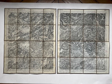 LOT 2 CARTES Etat Major LURE fin XIXème