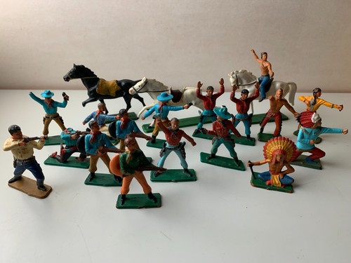 Lot figurines vintage cowboy - figurines,