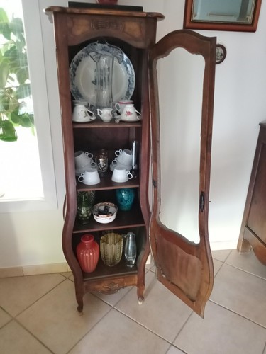 Vitrine ancienne noyer - en,