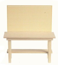 Maison De Poupée Abri Garage Banc D'Atelier Outils Miniature Mobilier De Jardin