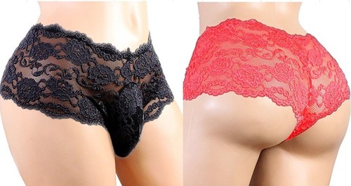 Slip culotte transparent l - slip, m